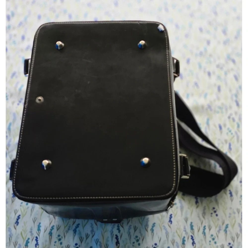 Bobbi‎ Brown Professional Makeup Train Case Black Faux Leather Organizer Bag